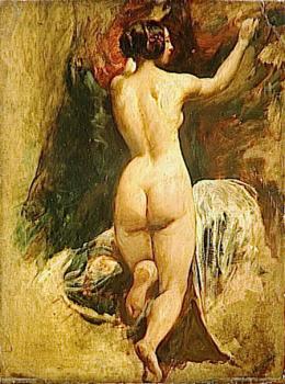 William Etty : Nude Woman from Behind